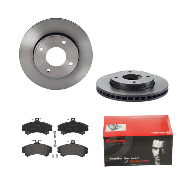 BREMBO Bremsesæt, skivebremser 142053892 foraksel indvendig ventileret 256mm 24mm for BAIC MITSUBISHI SMART