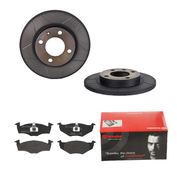 BREMBO Bremsesæt, skivebremser 142053908 foraksel lukket 239mm 12mm for AUDI SEAT SKODA
