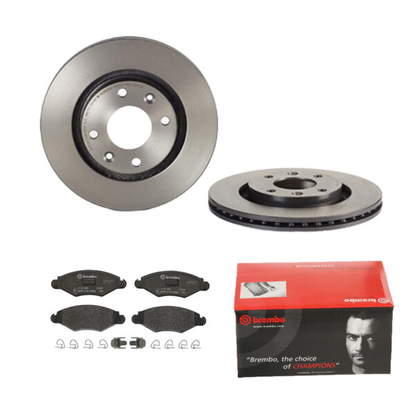 BREMBO Bremsesæt, skivebremser 142053925 foraksel indvendig ventileret 266mm 22mm for PEUGEOT CITROËN OPEL FENGSHEN NAZA CITROËN (DF-PSA)
