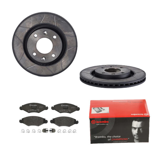BREMBO Bremsesæt, skivebremser 142053926 foraksel lukket 266mm 22mm for PEUGEOT CITROËN OPEL FENGSHEN NAZA CITROËN (DF-PSA)