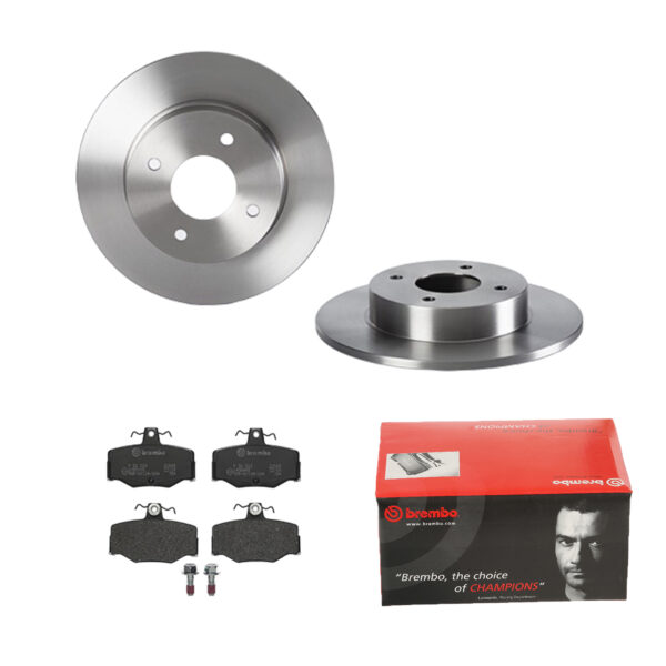 BREMBO Bremsesæt, skivebremser 142054037 bagaksel fuld 278mm 10mm for NISSAN