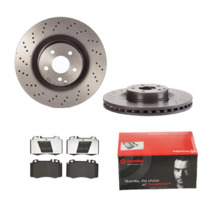 BREMBO Bremsesæt, skivebremser 142054204 foraksel perforeret/ventileret 350mm 32mm for MERCEDES-BENZ
