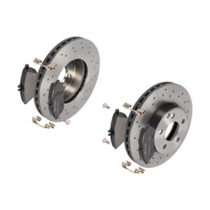 BREMBO Bremsesæt, skivebremser 142054308 foraksel perforeret/ventileret 295mm 28mm for MERCEDES-BENZ
