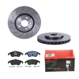 BREMBO Bremsesæt, skivebremser 142054421 foraksel perforeret/ventileret 322mm 32mm for MERCEDES-BENZ