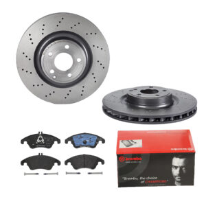 BREMBO Bremsesæt, skivebremser 142054422 foraksel perforeret/ventileret 344mm 32mm for MERCEDES-BENZ