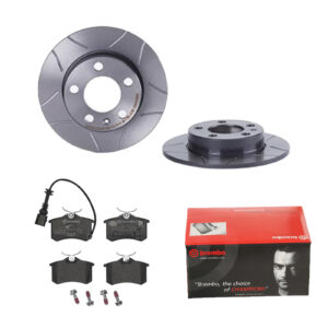 BREMBO Bremsesæt, skivebremser 142054431 bagaksel lukket 230mm 9mm for AUDI VW VW (FAW) SKODA SEAT VW (SVW) SKODA (SVW)