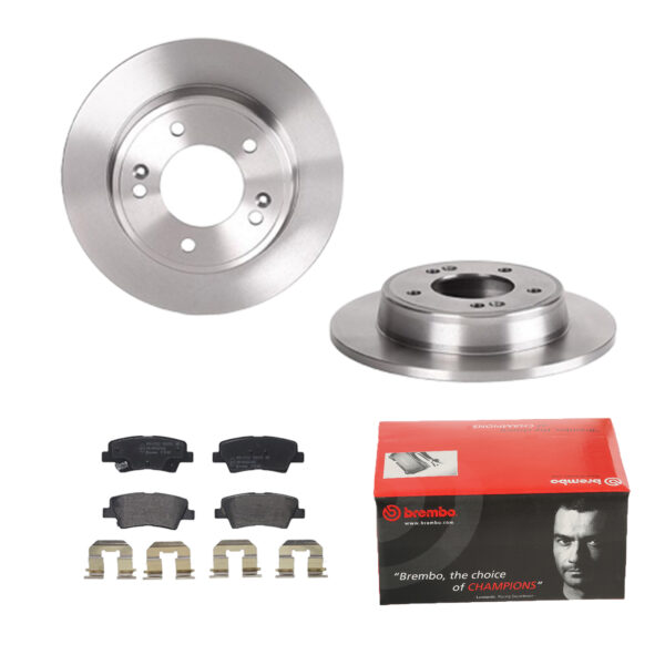 BREMBO Bremsesæt, skivebremser 142054434 bagaksel fuld 262mm 10mm for KIA HYUNDAI HYUNDAI (BEIJING) SSANGYONG KIA (DYK)