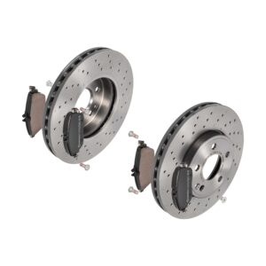 BREMBO Bremsesæt, skivebremser 142054460 foraksel perforeret/ventileret 295mm 28mm for MERCEDES-BENZ INFINITI