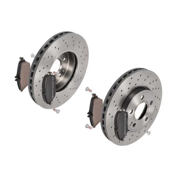 BREMBO Bremsesæt, skivebremser 142054460 foraksel perforeret/ventileret 295mm 28mm for MERCEDES-BENZ INFINITI