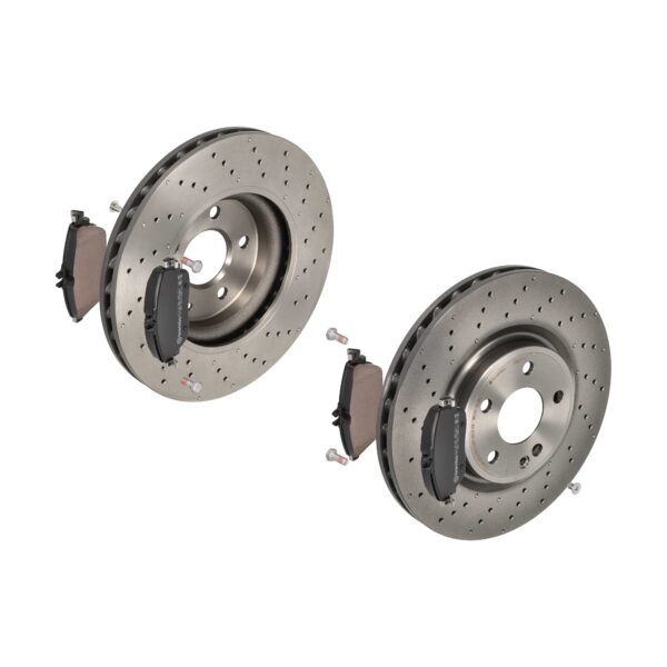 BREMBO Bremsesæt, skivebremser 142054462 foraksel perforeret/ventileret 320mm 30mm for MERCEDES-BENZ INFINITI