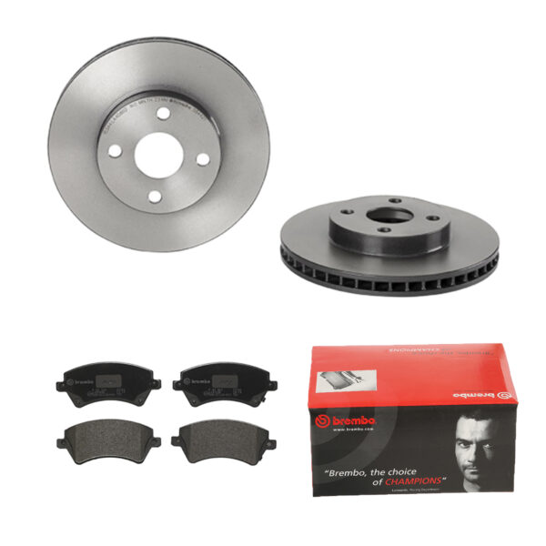 BREMBO Bremsesæt, skivebremser 142054510 foraksel indvendig ventileret 255mm 25mm for TOYOTA