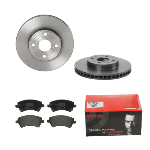 BREMBO Bremsesæt, skivebremser 142054518 foraksel indvendig ventileret 255mm 25mm for TOYOTA