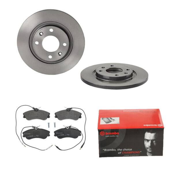 BREMBO Bremsesæt, skivebremser 142054523 foraksel fuld 266mm 13mm for CITROËN PEUGEOT