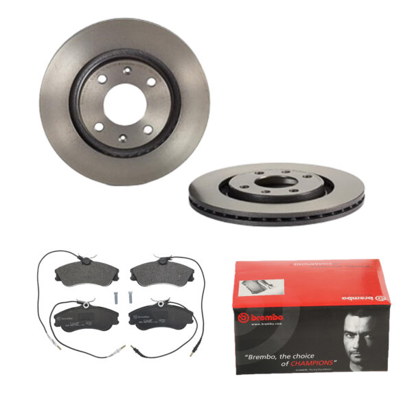 BREMBO Bremsesæt, skivebremser 142054533 foraksel indvendig ventileret 266mm 20mm for CITROËN PEUGEOT