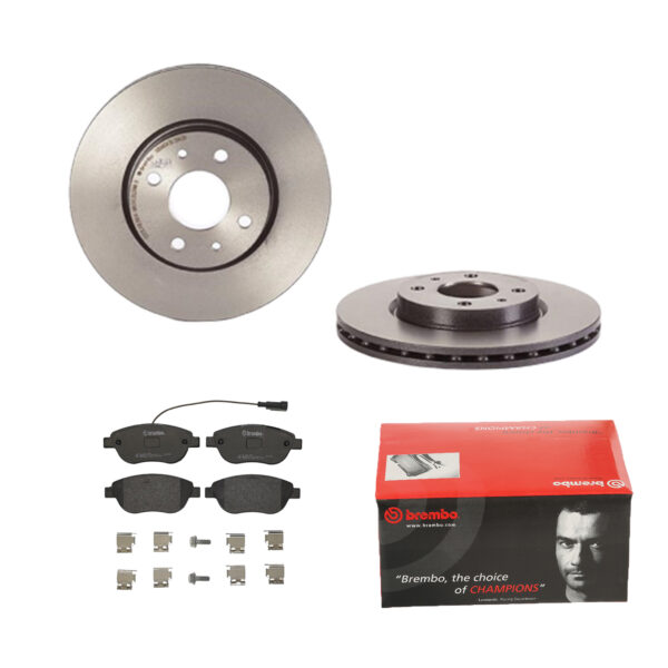 BREMBO Bremsesæt, skivebremser 142054671 foraksel indvendig ventileret 257mm 22mm for PEUGEOT CITROËN OPEL FIAT ALFA ROMEO LANCIA GENERAL MOTORS