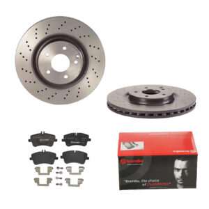 BREMBO Bremsesæt, skivebremser 142054703 foraksel perforeret/ventileret 330mm 28mm for MERCEDES-BENZ