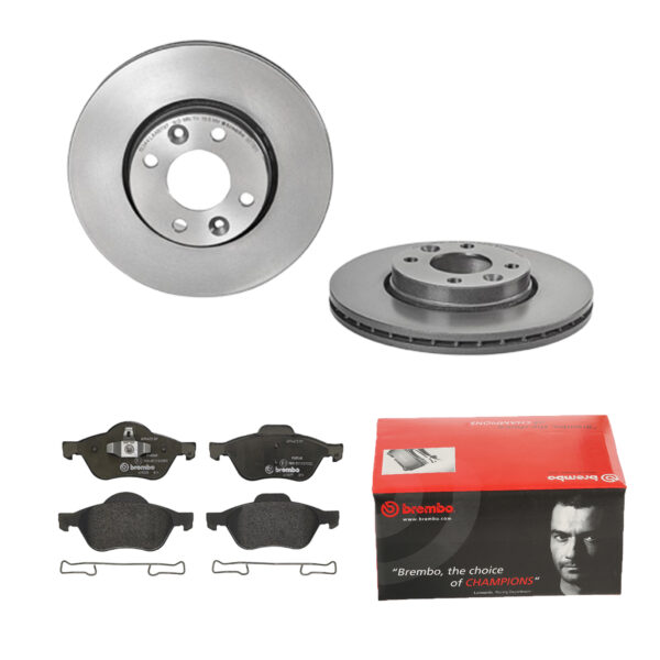 BREMBO Bremsesæt, skivebremser 142054746 foraksel indvendig ventileret 260mm 22mm for NISSAN RENAULT