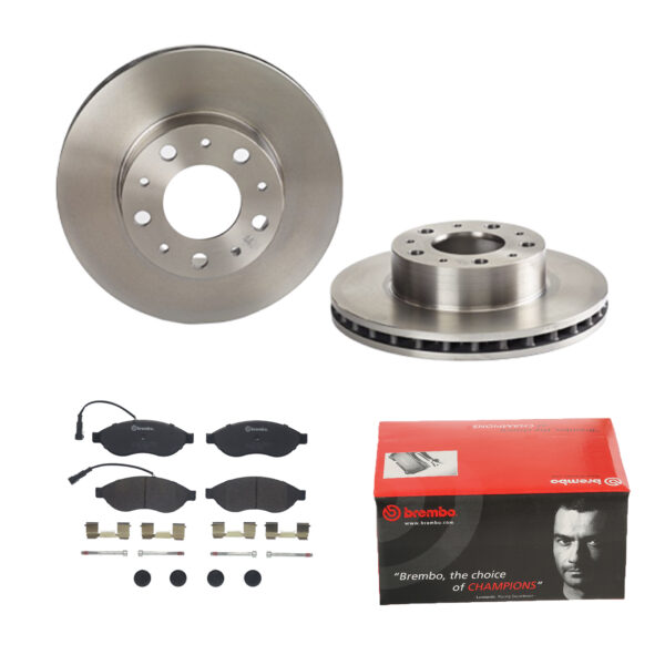 BREMBO Bremsesæt, skivebremser 142054831 foraksel indvendig ventileret 280mm 28mm for PEUGEOT CITROËN FIAT