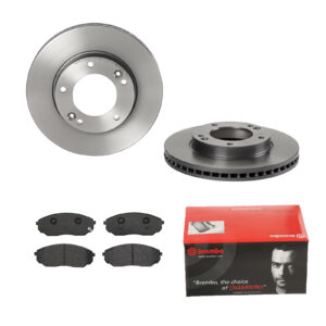 BREMBO Bremsesæt, skivebremser 142054843 foraksel indvendig ventileret 302mm 28mm for KIA