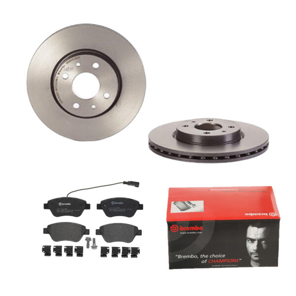 BREMBO Bremsesæt, skivebremser 142054880 foraksel indvendig ventileret 257mm 22mm for PEUGEOT CITROËN FIAT ALFA ROMEO LANCIA