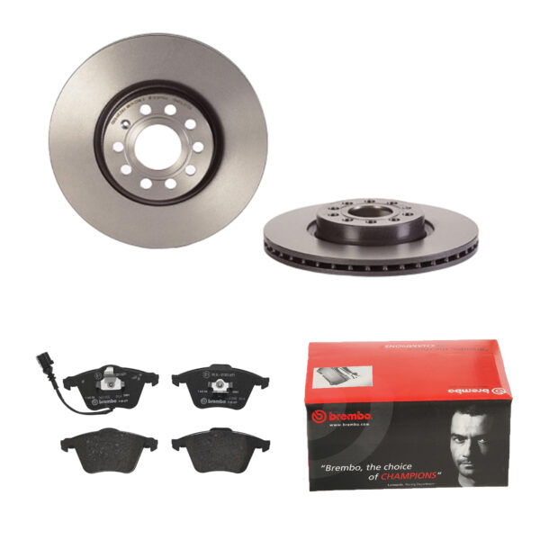 BREMBO Bremsesæt, skivebremser 142054904 foraksel indvendig ventileret 312mm 25mm for VW SKODA AUDI SKODA (SVW) AUDI (FAW) VW (FAW)