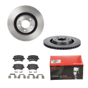 BREMBO Bremsesæt, skivebremser 142054916 bagaksel indvendig ventileret 300mm 22mm for VW SKODA AUDI