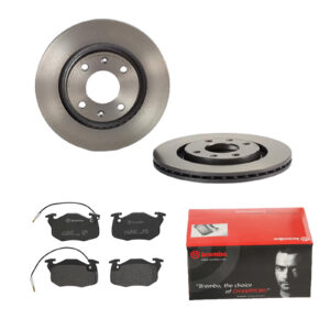 BREMBO Bremsesæt, skivebremser 142054966 foraksel indvendig ventileret 266mm 20mm for CITROËN PEUGEOT RENAULT