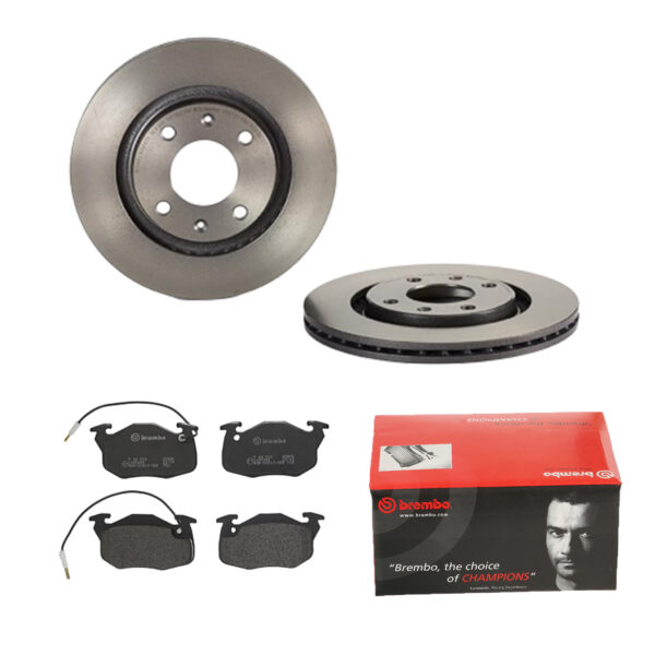 BREMBO Bremsesæt, skivebremser 142054966 foraksel indvendig ventileret 266mm 20mm for CITROËN PEUGEOT RENAULT