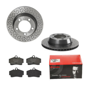 BREMBO Bremsesæt, skivebremser 142054987 bagaksel perforeret/ventileret 299mm 20mm for PORSCHE