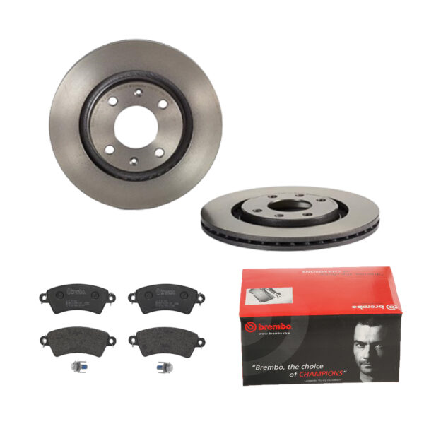 BREMBO Bremsesæt, skivebremser 142055081 foraksel indvendig ventileret 266mm 20mm for CITROËN PEUGEOT