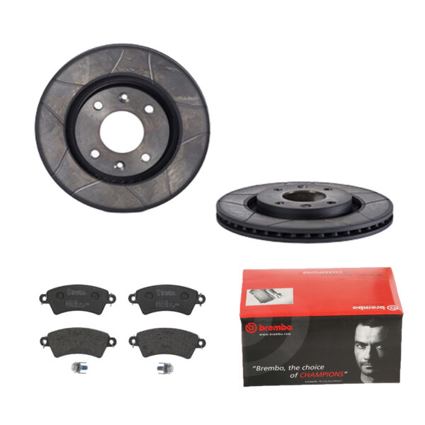 BREMBO Bremsesæt, skivebremser 142055110 foraksel lukket 266mm 22mm for CITROËN PEUGEOT OPEL FENGSHEN CITROËN (DF-PSA)