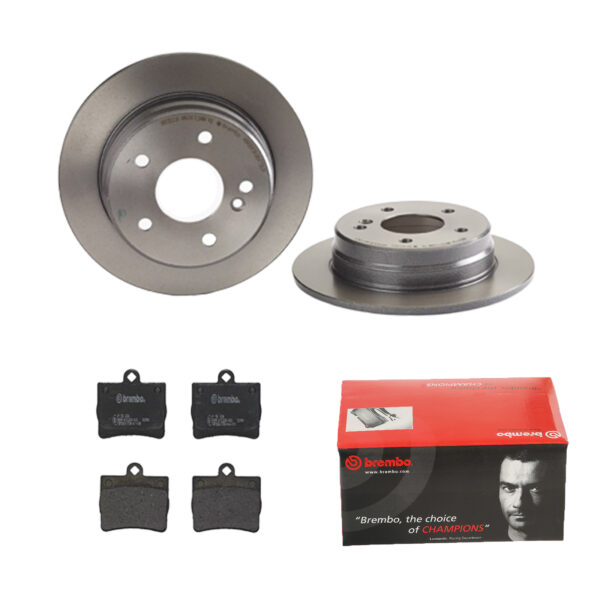 BREMBO Bremsesæt, skivebremser 142055353 bagaksel fuld 258mm 9mm for MERCEDES-BENZ