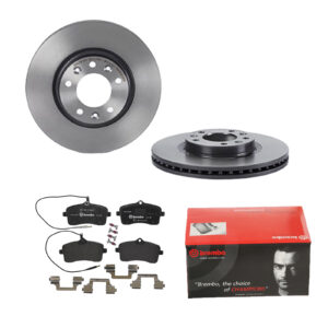 BREMBO Bremsesæt, skivebremser 142055411 foraksel indvendig ventileret 283mm 26mm for PEUGEOT CITROËN