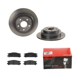 BREMBO Bremsesæt, skivebremser 142055574 bagaksel fuld 266mm 10mm for SUBARU NISSAN