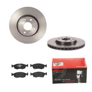 BREMBO Bremsesæt, skivebremser 142055613 foraksel indvendig ventileret 257mm 22mm for PEUGEOT CITROËN ALFA ROMEO FIAT LANCIA