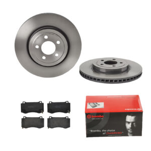 BREMBO Bremsesæt, skivebremser 142055663 foraksel indvendig ventileret 345mm 28mm for CHRYSLER LANCIA JEEP