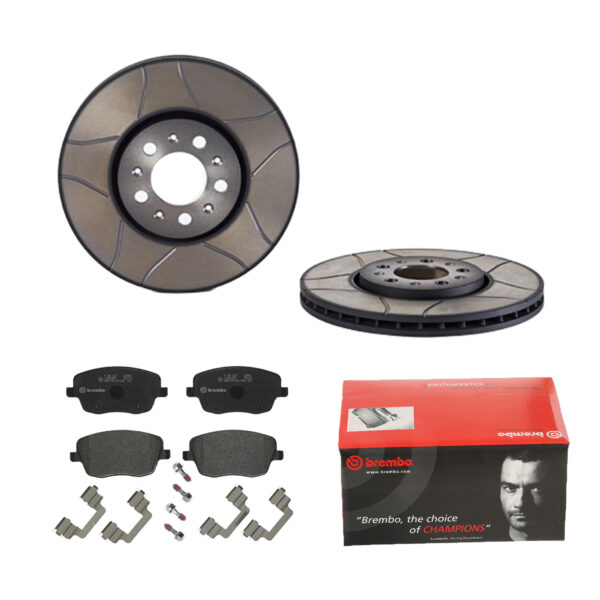 BREMBO Bremsesæt, skivebremser 142055751 foraksel indvendig ventileret 288mm 25mm for VW SEAT AUDI SKODA SKODA (SVW) VW (FAW) VW (SVW)
