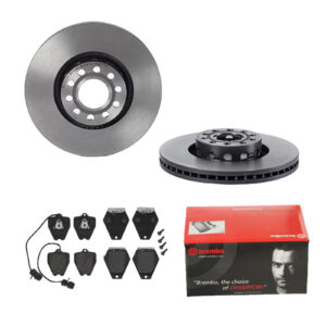 BREMBO Bremsesæt, skivebremser 142055757 foraksel indvendig ventileret 314mm 30mm for AUDI SKODA SEAT VW