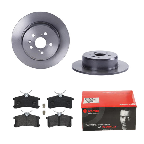 BREMBO Bremsesæt, skivebremser 142055863 bagaksel fuld 288mm 10mm for TOYOTA