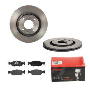 BREMBO Bremsesæt, skivebremser 142055879 foraksel indvendig ventileret 266mm 20mm for CITROËN PEUGEOT