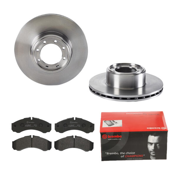 BREMBO Bremsesæt, skivebremser 142055952 bagaksel indvendig ventileret 294mm 24mm for PEUGEOT (DF-PSA) IVECO