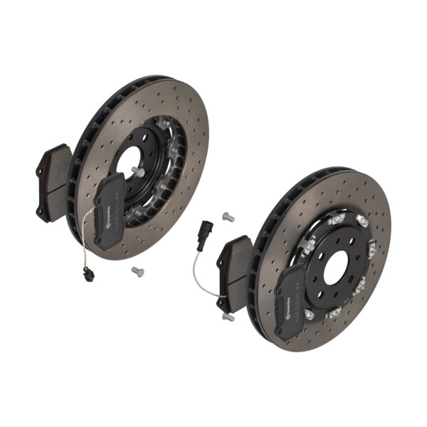 BREMBO Bremsesæt, skivebremser 142055980 foraksel perforeret/ventileret 305mm 28mm for ABARTH FIAT ALFA ROMEO