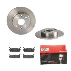 BREMBO Bremsesæt, skivebremser 142056046 bagaksel fuld 231mm 9mm for DAIHATSU MAZDA FORD SUZUKI MITSUBISHI NISSAN