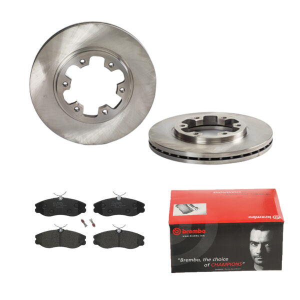 BREMBO Bremsesæt, skivebremser 142056081 foraksel indvendig ventileret 277mm 26mm for FORD NISSAN