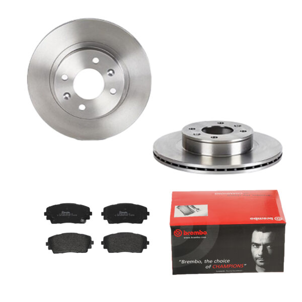 BREMBO Bremsesæt, skivebremser 142056236 foraksel indvendig ventileret 252mm 18mm for KIA HYUNDAI