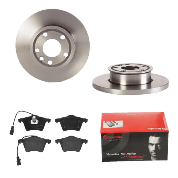 BREMBO Bremsesæt, skivebremser 142056277 foraksel fuld 282mm 18mm for AUDI VW