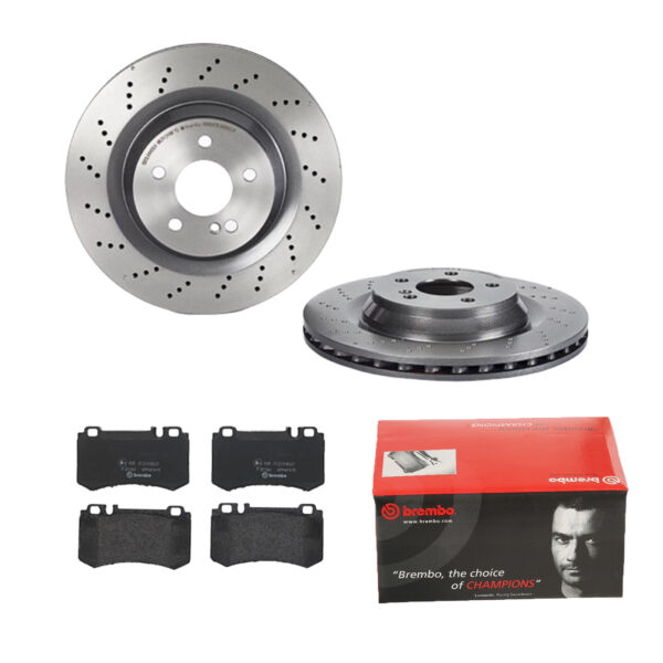 BREMBO Bremsesæt, skivebremser 142056470 bagaksel perforeret/ventileret 330mm 26mm for MERCEDES-BENZ
