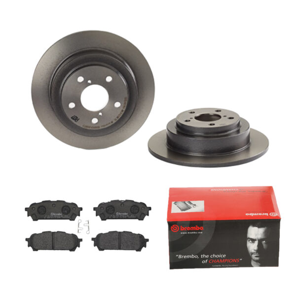 BREMBO Bremsesæt, skivebremser 142056559 bagaksel fuld 266mm 10mm for SUBARU