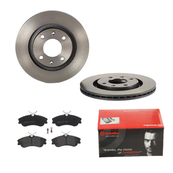 BREMBO Bremsesæt, skivebremser 142056623 foraksel indvendig ventileret 266mm 20mm for CITROËN PEUGEOT