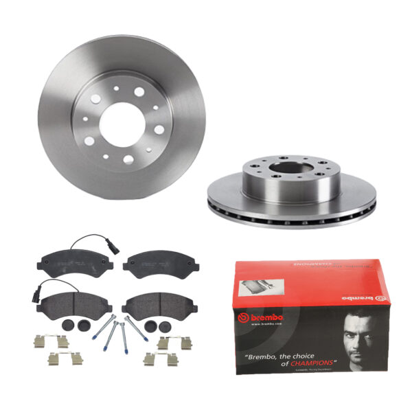 BREMBO Bremsesæt, skivebremser 142056767 foraksel indvendig ventileret 300mm 24mm for PEUGEOT CITROËN FIAT